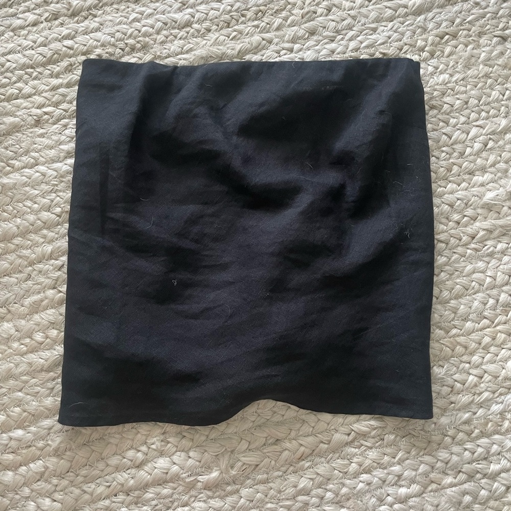 Quince linen strapless top